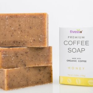 Honey Coffee Organic Soap Bar (Pack of 3 Bars)