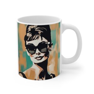 Natasha Retro Glam Original Art Print  Mug 11oz