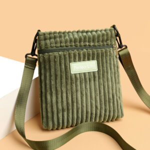 Corduroy Messenger Bag