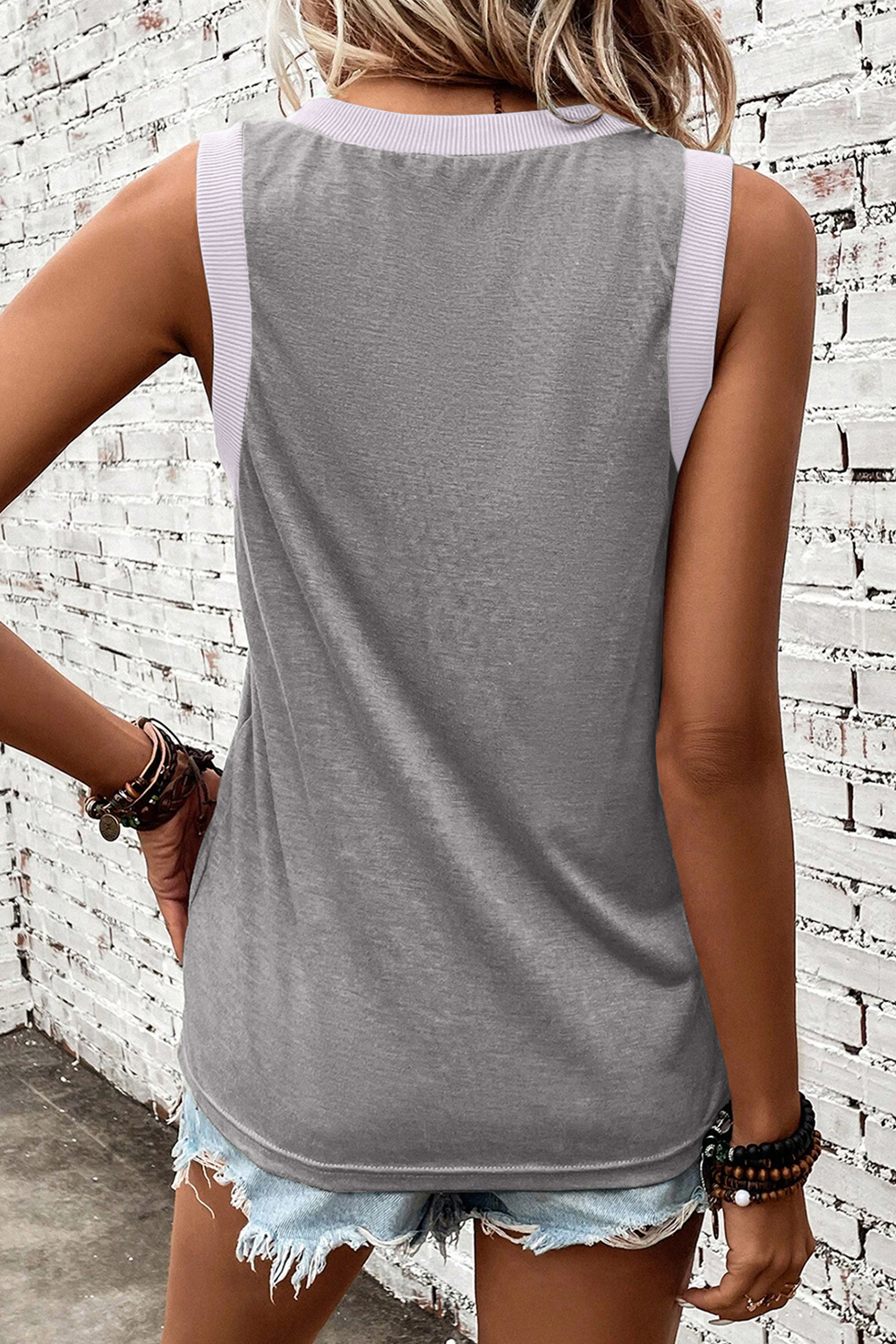 Gray & Gold Baseball Bat Casual Top - Image 2