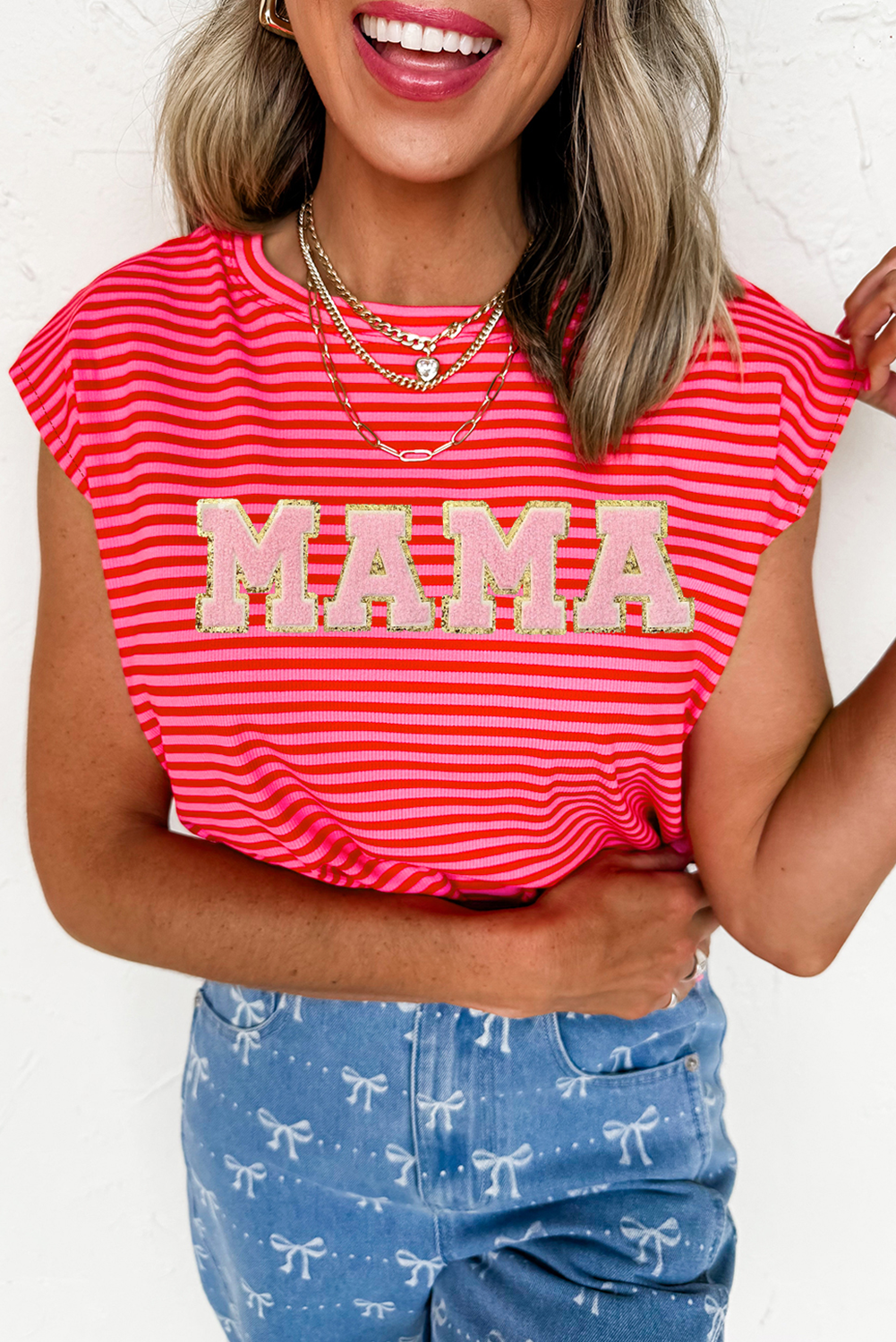 MAMA Cap Sleeve Shirt