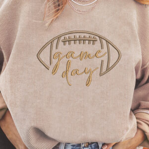 Apricot Game Day Ribbed Sweatshirt