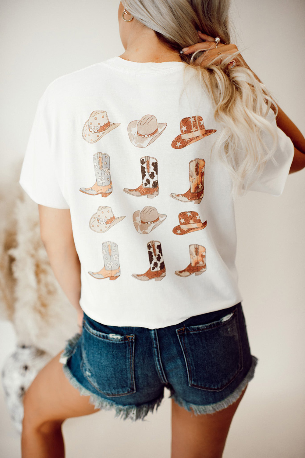 Double-Sided Cowboy Hat & Boots Top