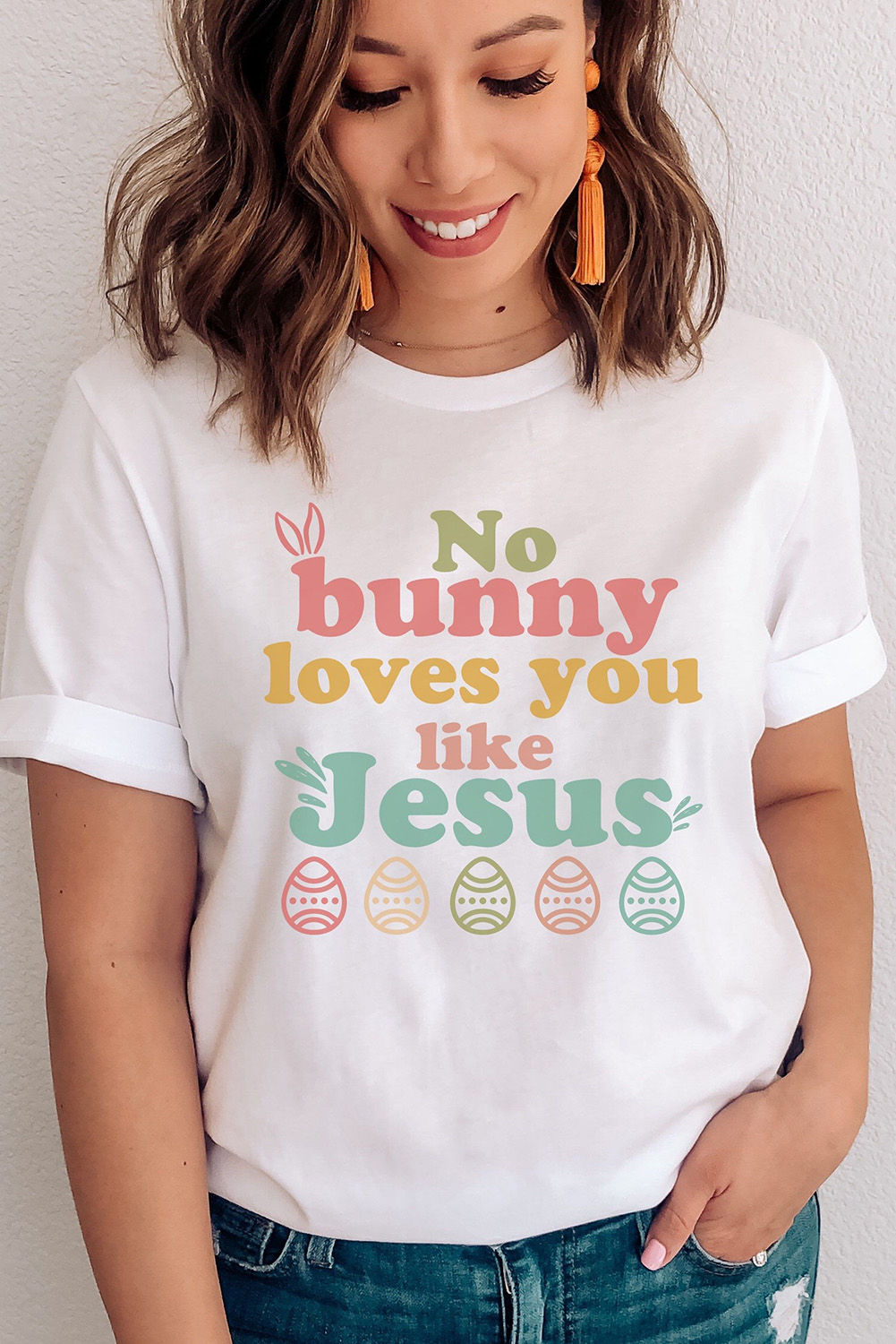 No Bunny Loves You Like Jesus Top - Image 2