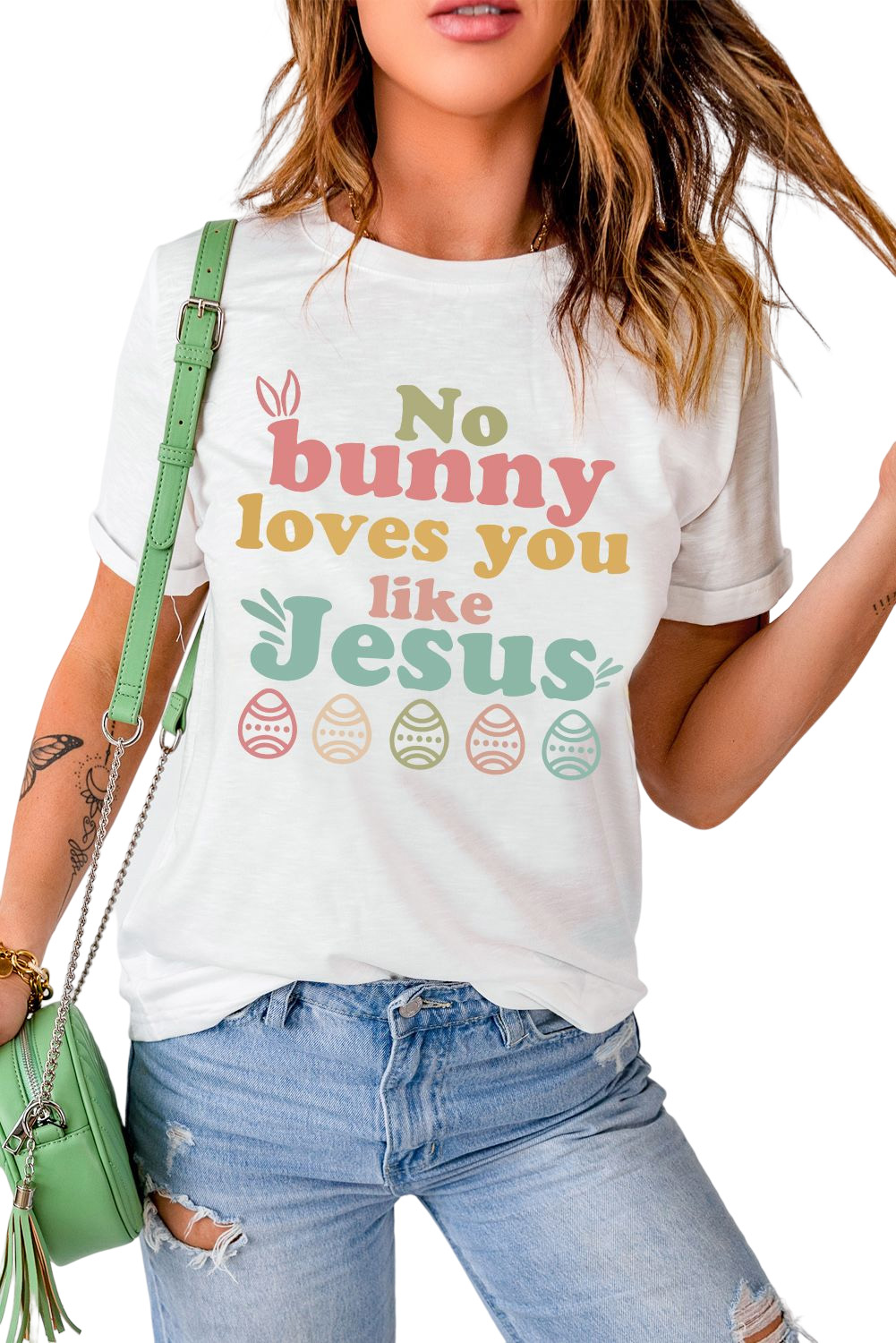 No Bunny Loves You Like Jesus Top - Image 8