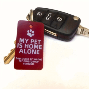 Emergency Contact for Pets Key Tag