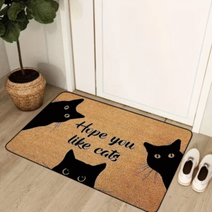 Hope You Like Cats Door Mat