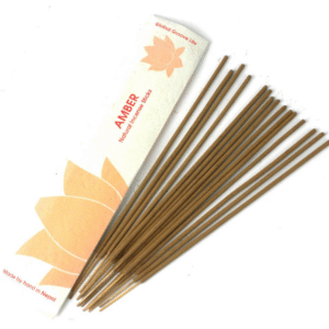 Stick Incense, Amber -10 Stick Pack (Handmade in Nepal, Fair Trade)
